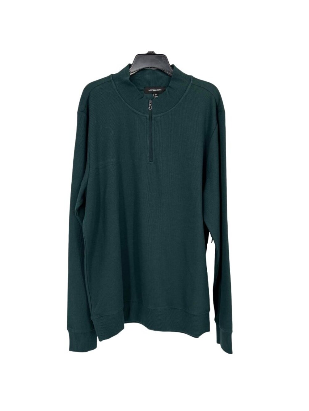 WestZeroOne Half-Zip Pullover Smart Casual Shirt Dark Green Size Medium NWOT